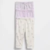 Pantalons à enfiler en coton bio « Baby First Favorites » (lot de 3)