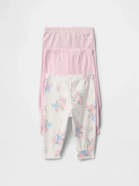 Pantalons à enfiler en coton bio « Baby First Favorites » (lot de 3)