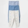 Pantalons à enfiler en coton bio « Baby First Favorites » (lot de 3)