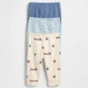 Pantalons à enfiler en coton bio « Baby First Favorites » (lot de 3)