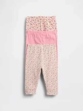 Pantalons à enfiler en coton bio « Baby First Favorites » (lot de 3)