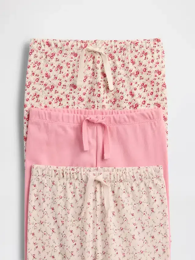 Pantalons à enfiler en coton bio « Baby First Favorites » (lot de 3)