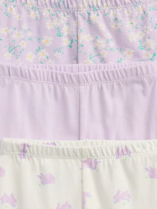 Pantalons à enfiler en coton bio « Baby First Favorites » (lot de 3)