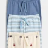 Pantalons à enfiler en coton bio « Baby First Favorites » (lot de 3)