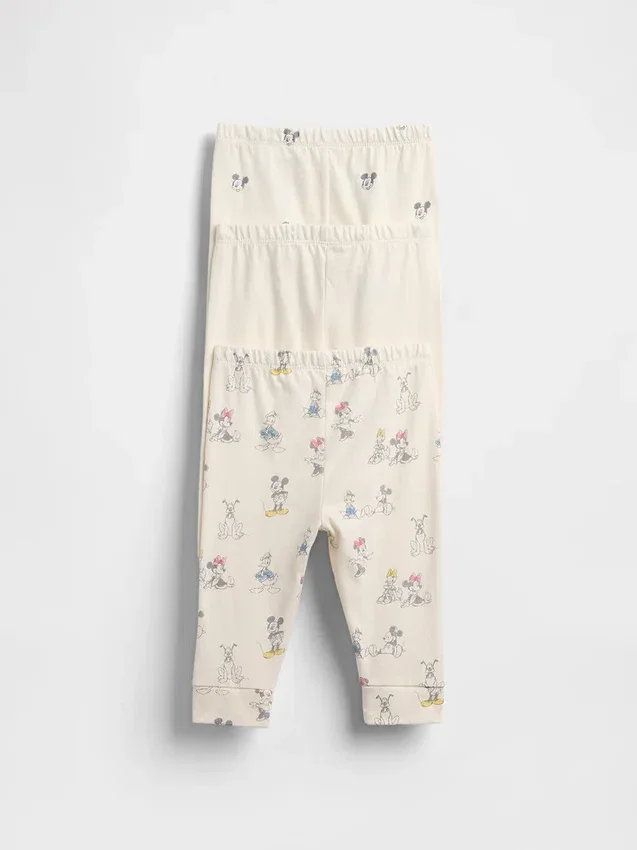 Pantalons à enfiler en coton bio GAP × Disney Baby (lot de 3)