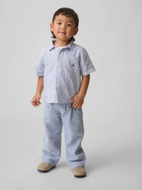 Pantalons à enfiler en lin et coton pour Bébé & Enfant