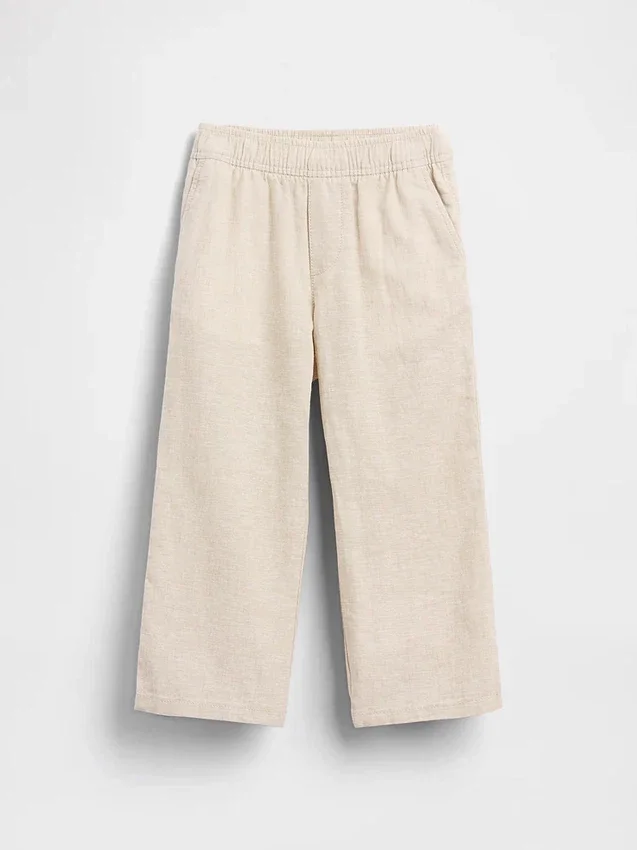 Pantalons à enfiler en lin et coton pour Bébé & Enfant