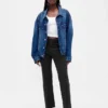 Pantalons kaki taille moyenne