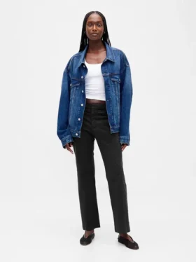 Pantalons kaki taille moyenne