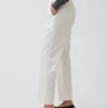 Pantalons kaki taille moyenne