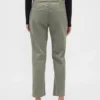 Pantalons kaki taille moyenne