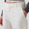Pantalons kaki taille moyenne