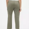 Pantalons kaki taille moyenne