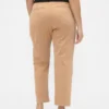 Pantalons kaki taille moyenne