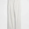 Pantalons kaki taille moyenne