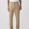 Pantalons kakis modernes à coupe fuselée