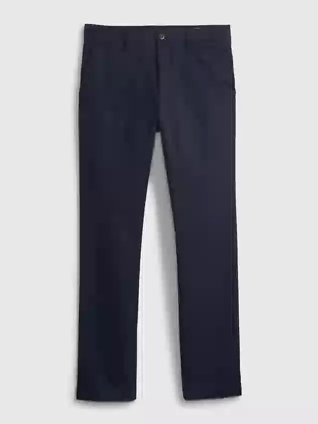 Pantalons kakis modernes à coupe fuselée