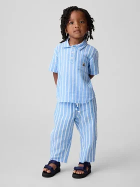Pantalons larges en gaze de coton à enfiler pour Bébé & Enfant