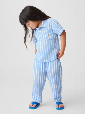 Pantalons larges en gaze de coton à enfiler pour Bébé & Enfant