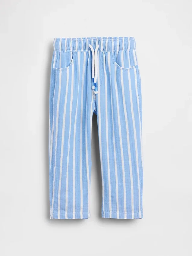 Pantalons larges en gaze de coton à enfiler pour Bébé & Enfant