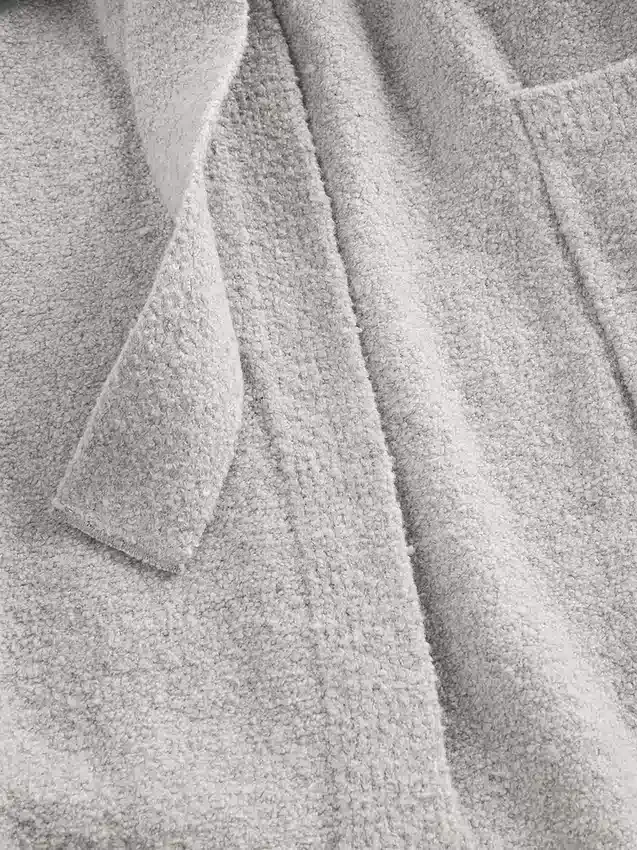 Peignoir ample en bouclé CashSoft