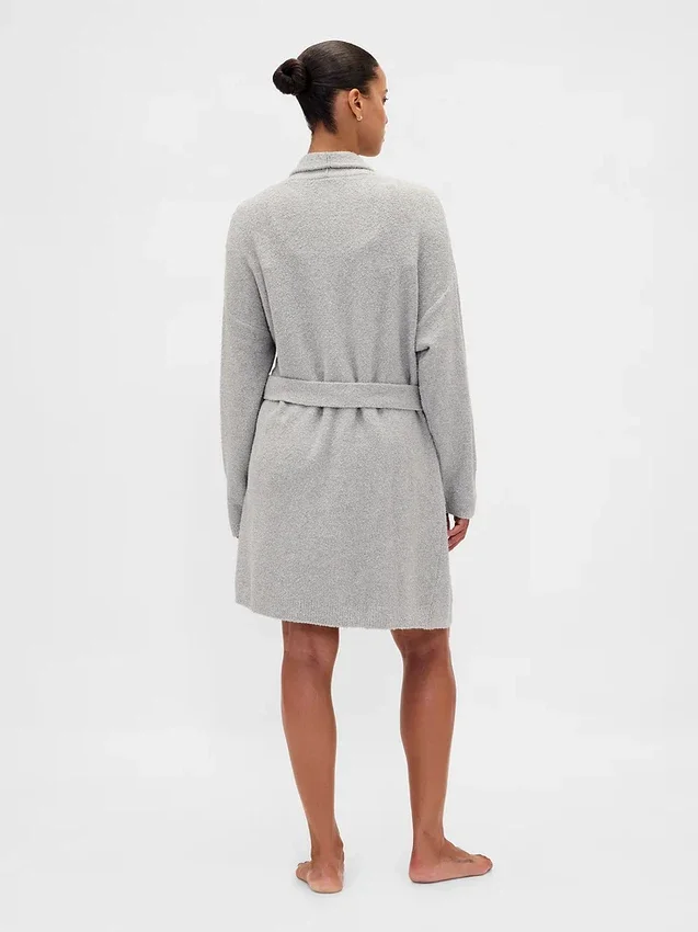 Peignoir ample en bouclé CashSoft