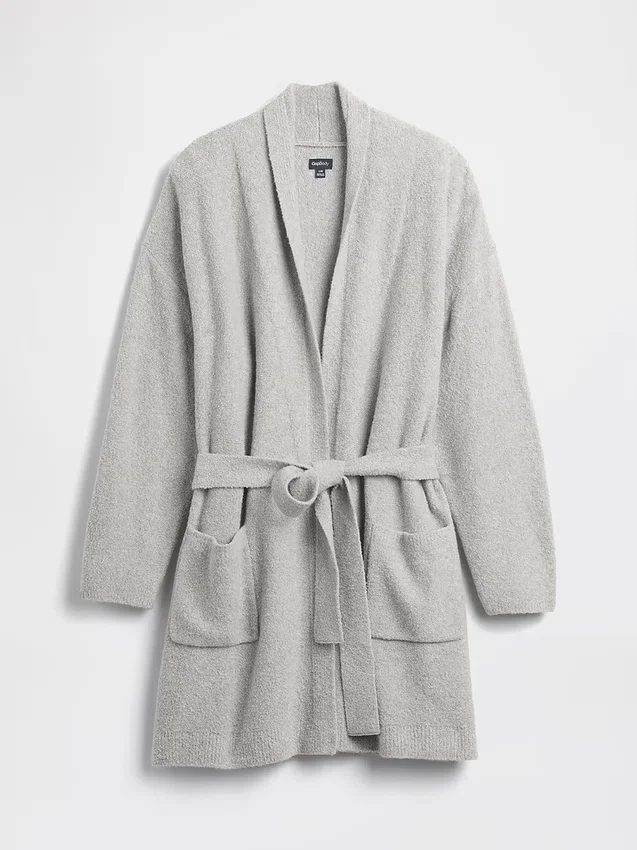 Peignoir ample en bouclé CashSoft