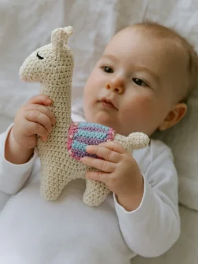 Peluche lama au crochet