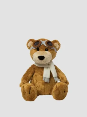 Peluche ours aviateur de 8 pouces