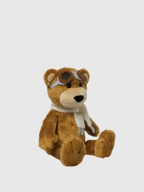 Peluche ours aviateur de 8 pouces