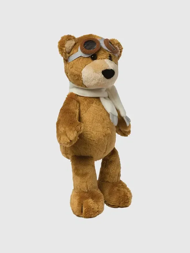 Peluche ours aviateur de 8 pouces