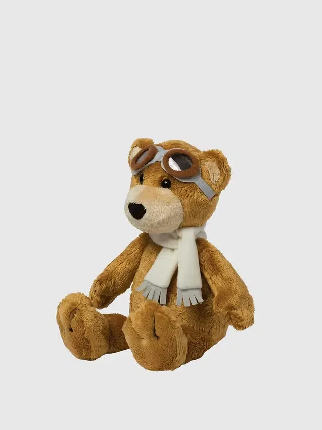 Peluche ours aviateur de 8 pouces