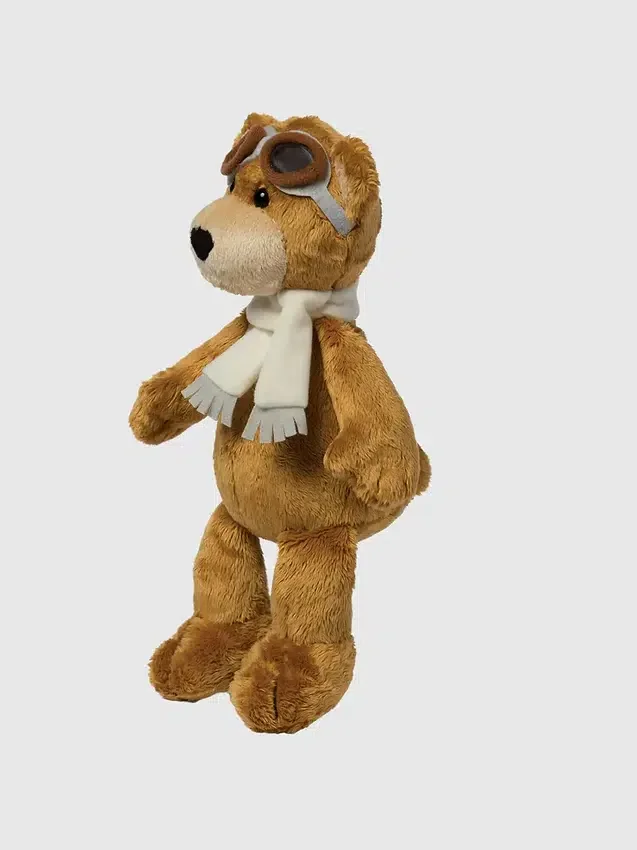 Peluche ours aviateur de 8 pouces