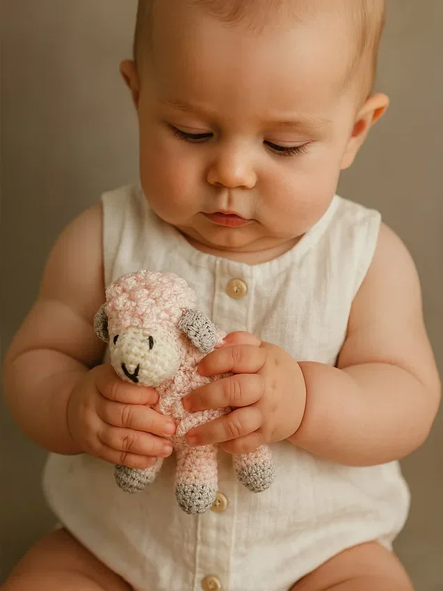Petit agneau en crochet