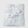 Petite couverture « Nuage douillet » en bambou bleue