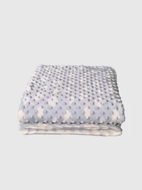 Petite couverture « Nuage douillet » en bambou bleue