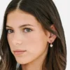 Pierced Co : breloque cœur couleur pêche pour boucles d’oreilles Huggie