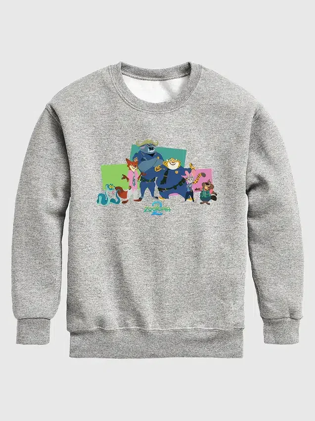 Polaire à col rond pour tout-petits avec personnages de Zootopia de Disney