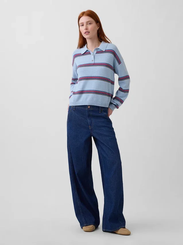 Polo ample 100 % coton