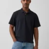 Polo en piqué ample
