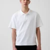Polo en piqué ample