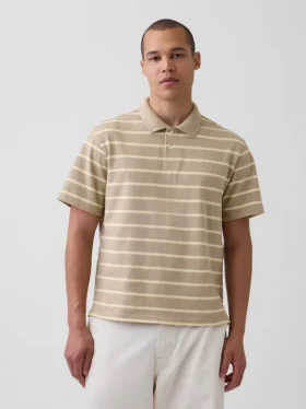 Polo en piqué ample