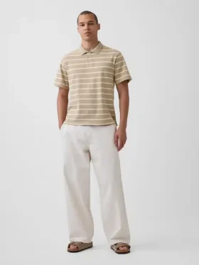 Polo en piqué ample
