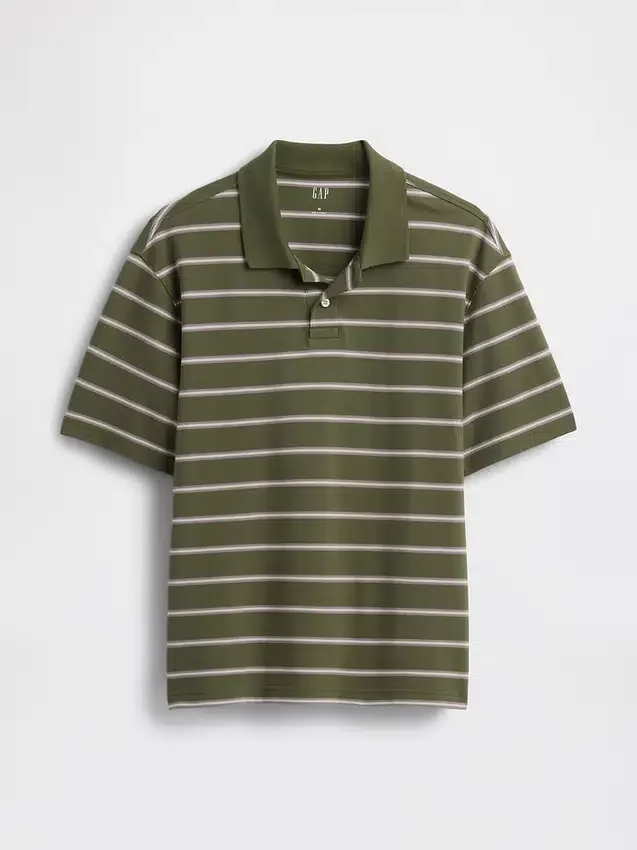Polo en piqué ample