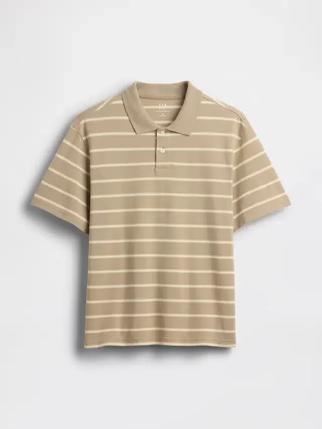 Polo en piqué ample