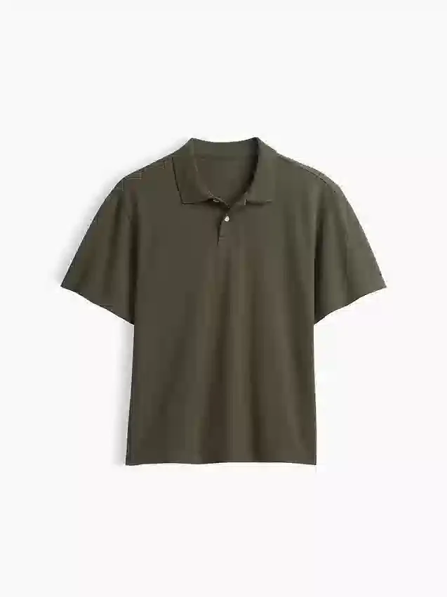 Polo en piqué ample