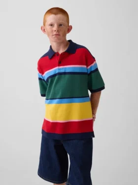 Polos en piqué décontractés pour enfant