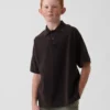 Polos en piqué décontractés pour enfant