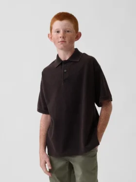 Polos en piqué décontractés pour enfant