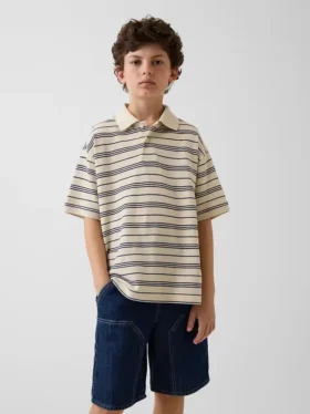 Polos en piqué décontractés pour enfant